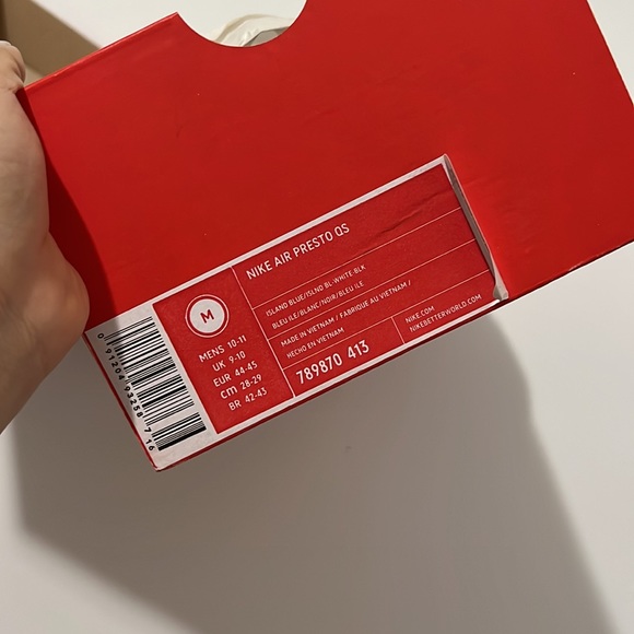 NIKE AIR PRESTO QS - ISLAND BLUE MENS 10-11 MEDIUM - Picture 10 of 13